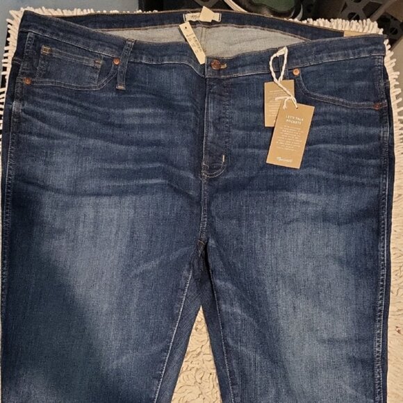 Madewell 9" Mid-Rise Skinny Jeans in Paloma Wash: Raw-Hem - Picture 7 of 7